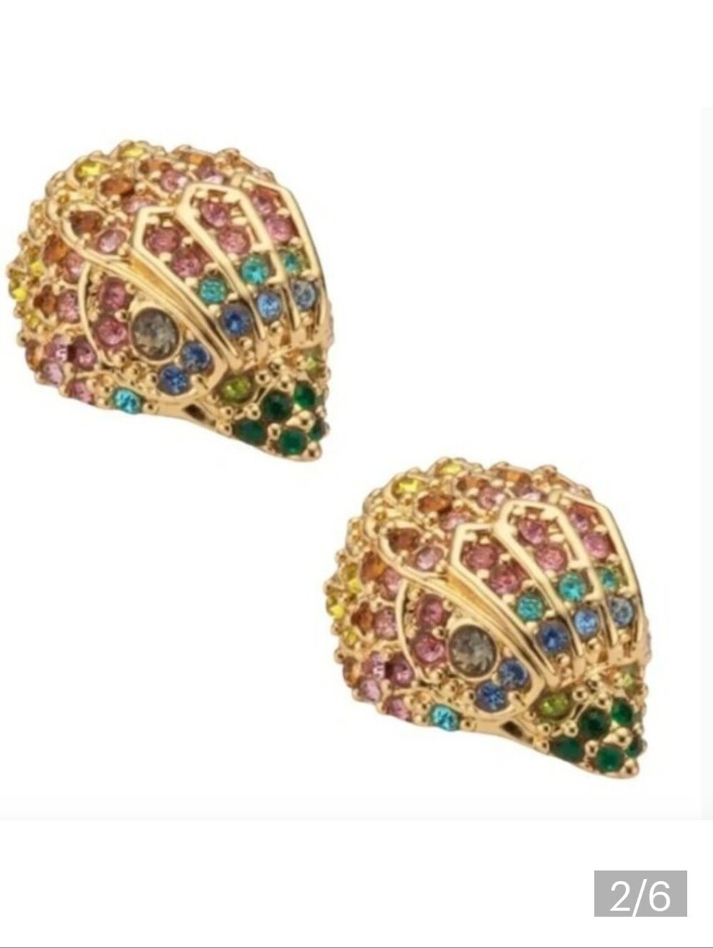 Kurt Geiger Rainbow Eagle Head Earrings Nwb $68 Retail